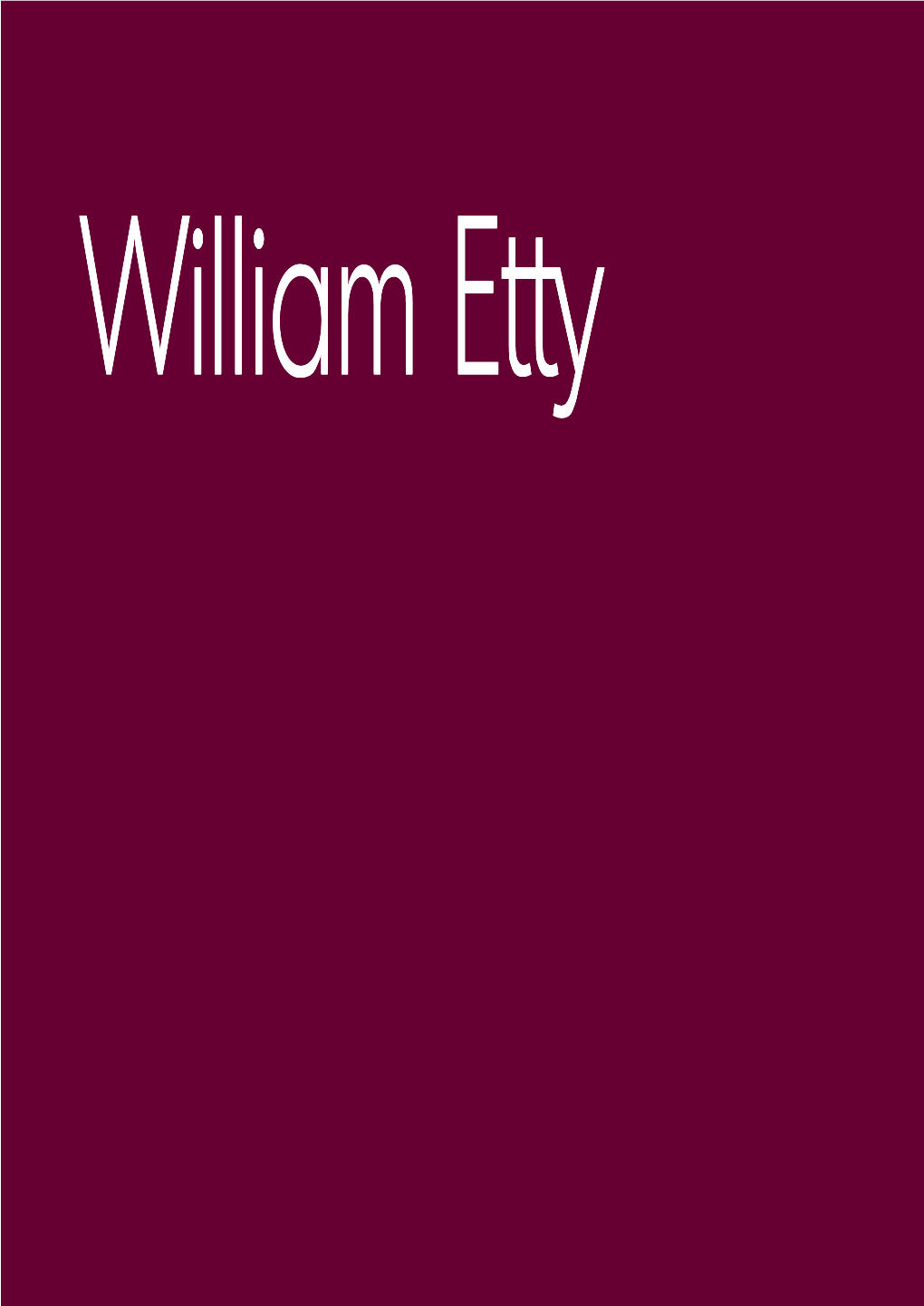 William Etty the Artist