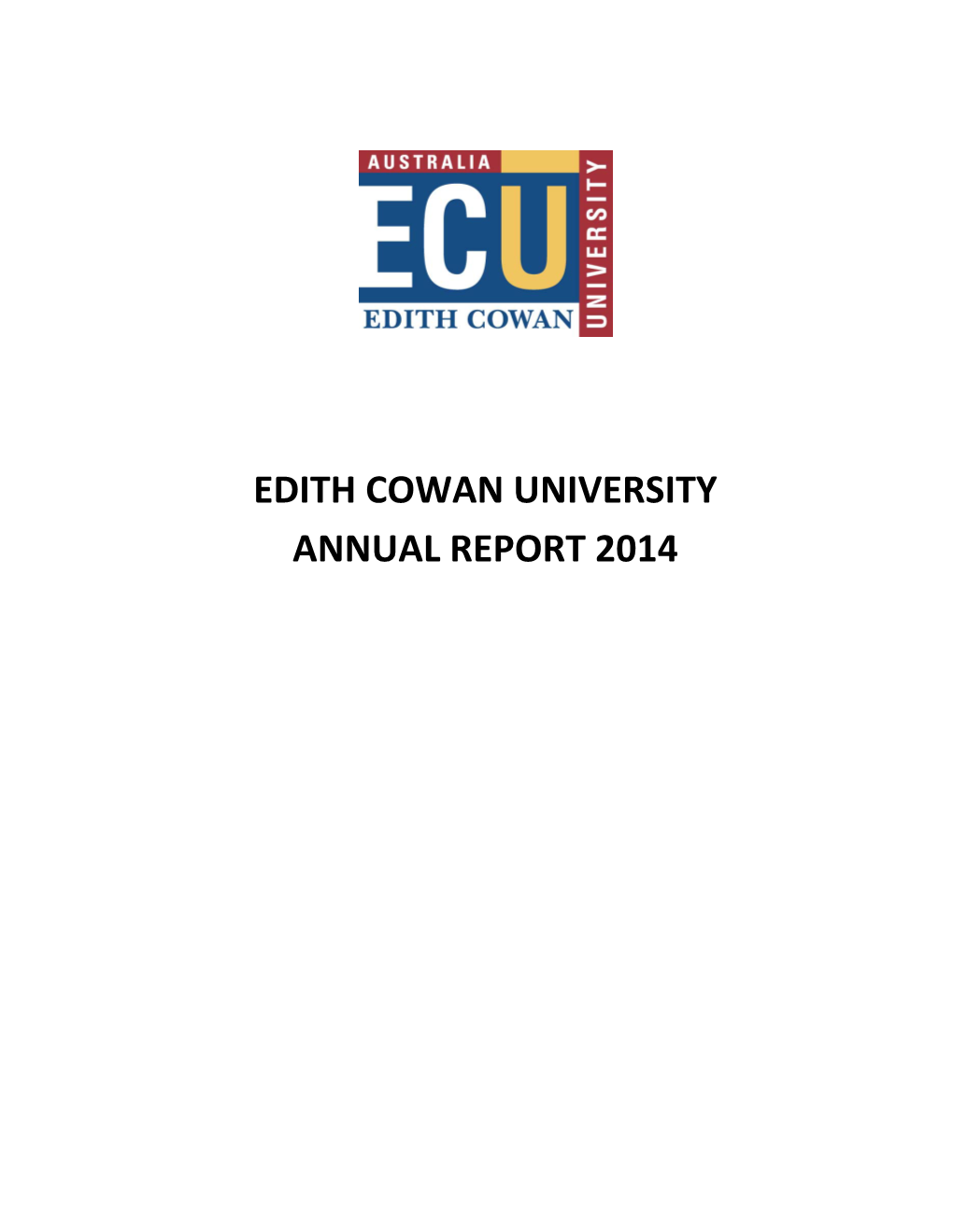 Edith Cowan University Annual Report 2014