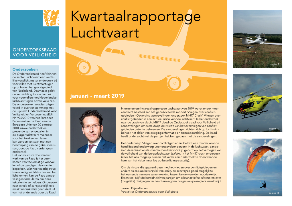 Kwartaalrapportage Luchtvaart Q1 2019