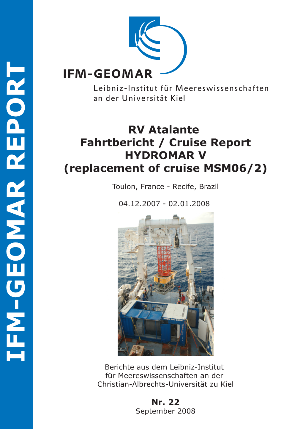 Ifm-Geomar Report