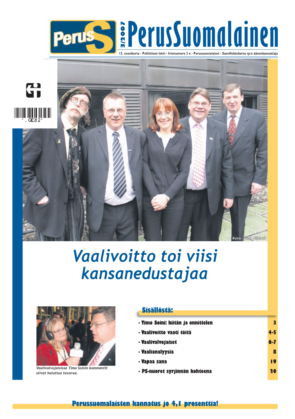 Vaalivoitto Toi Viisi Kansanedustajaa