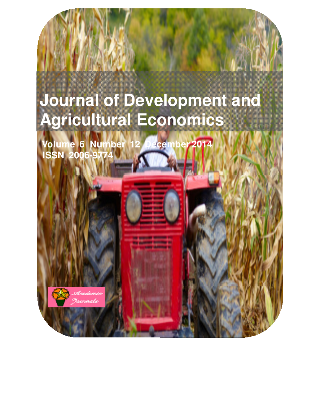 Journal of Development and Agricultural Economics