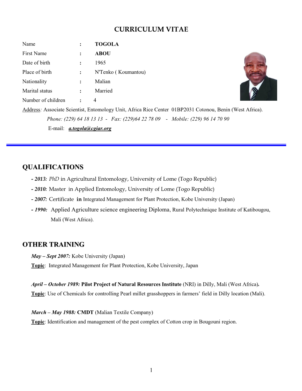 Curriculum Vitae