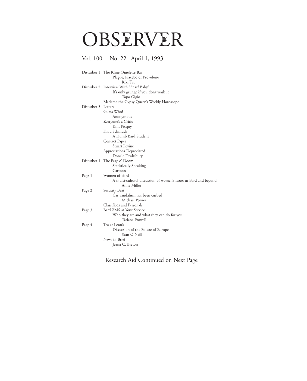 OBSERVER Vol