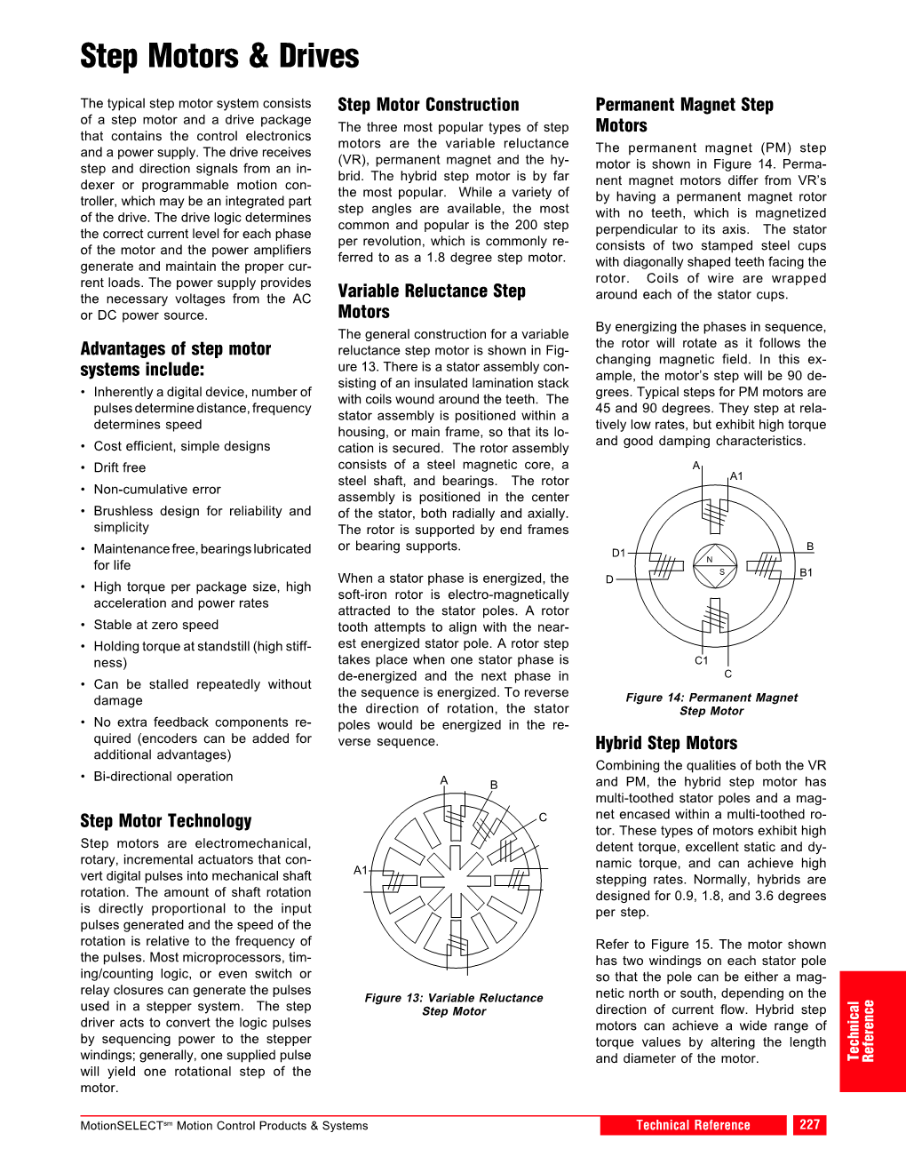 Technical Reference 227 Step Motors & Drives