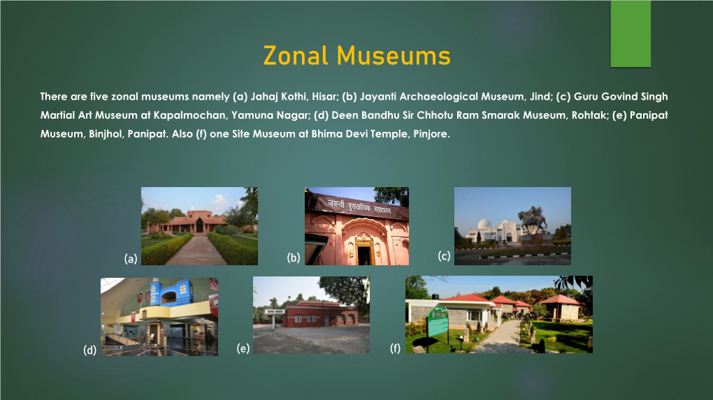 Zonal Museums