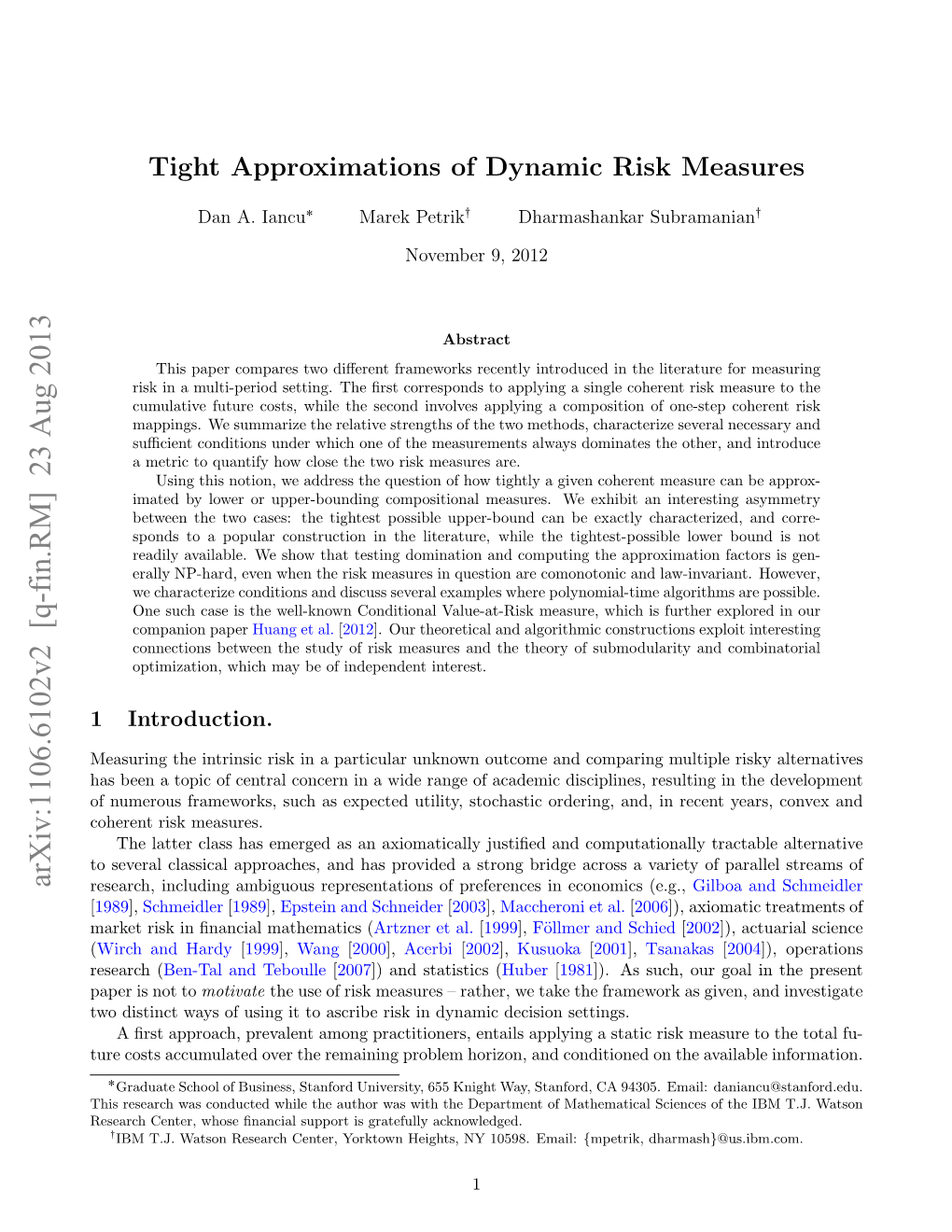 Tight Approximations of Dynamic Risk Measures