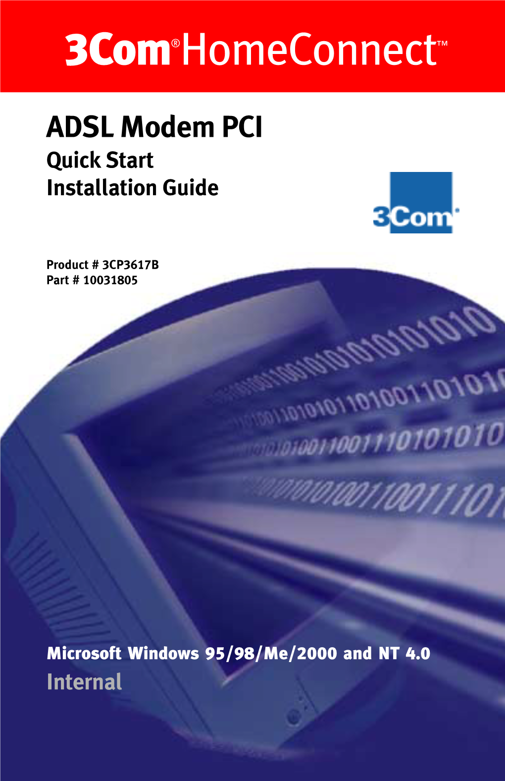3Com Homeconnect ADSL Modem PCI Quick Start Installation Guide