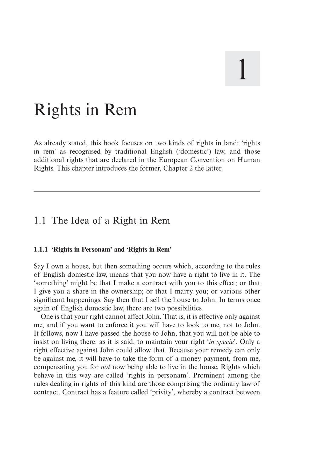 Rights in Rem