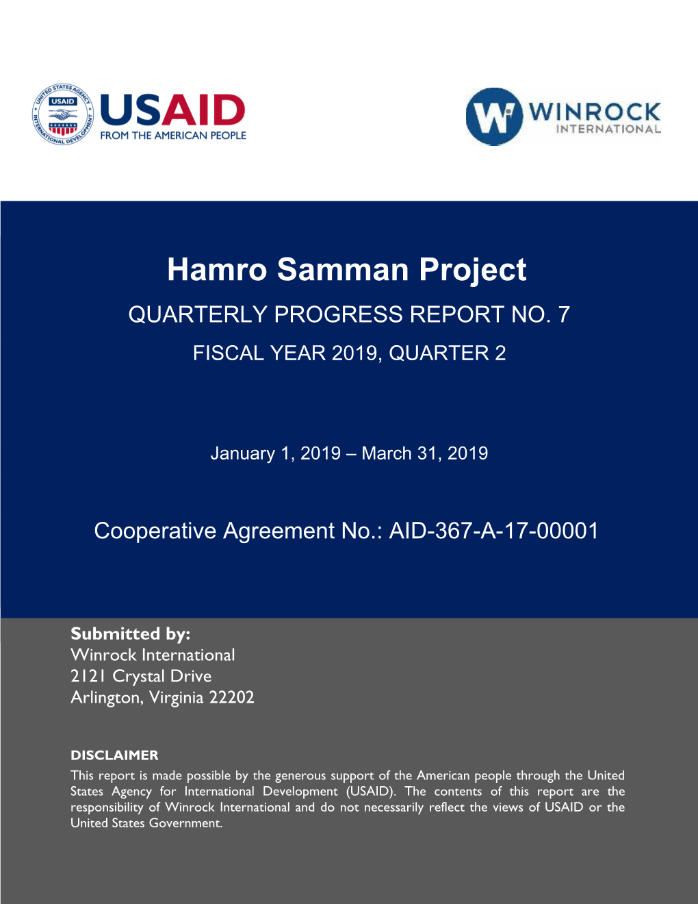 Hamro Samman Project QUARTERLY PROGRESS REPORT NO