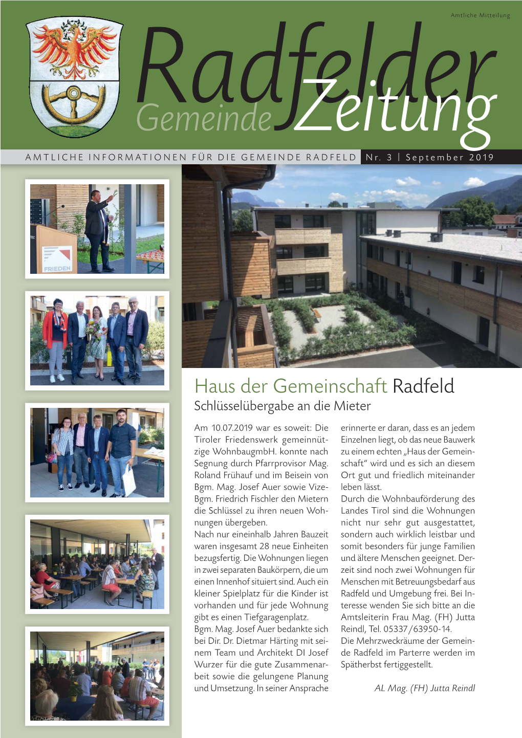 Gemeindezeitung September 2019