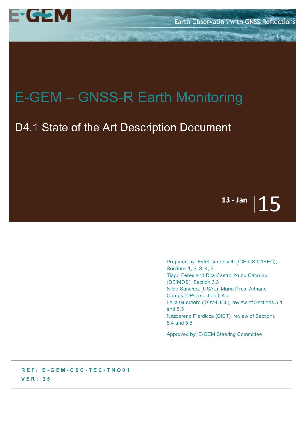 GNSS-R Earth Monitoring