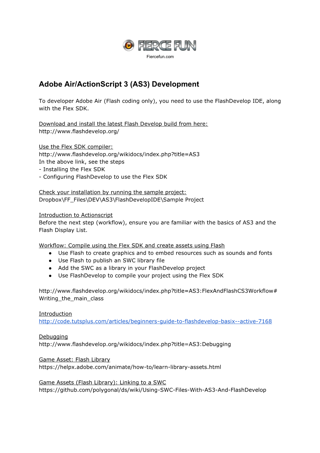 Adobe Air/Actionscript 3 (AS3) Development