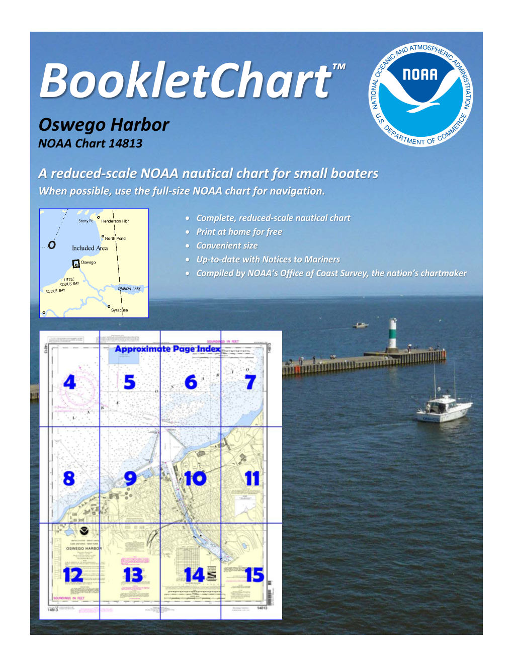 Oswego Harbor NOAA Chart 14813