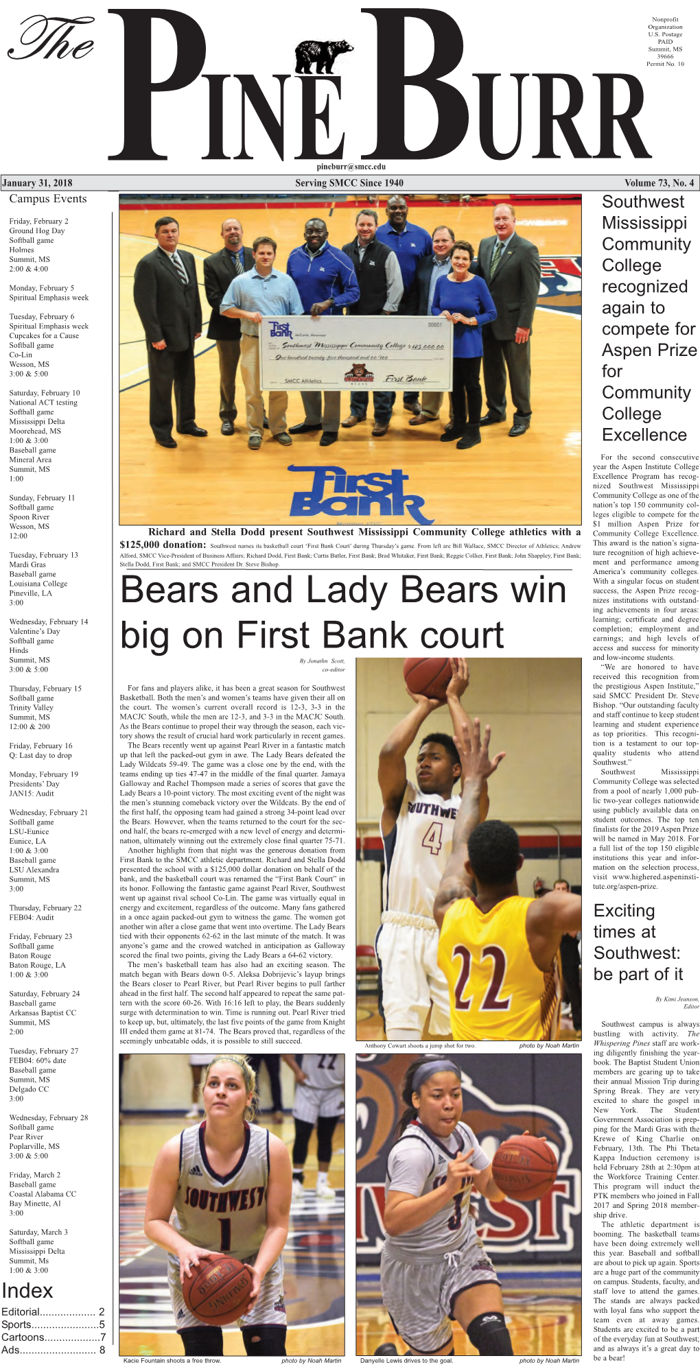 Bears and Lady Bears Win Big on First Bank Court