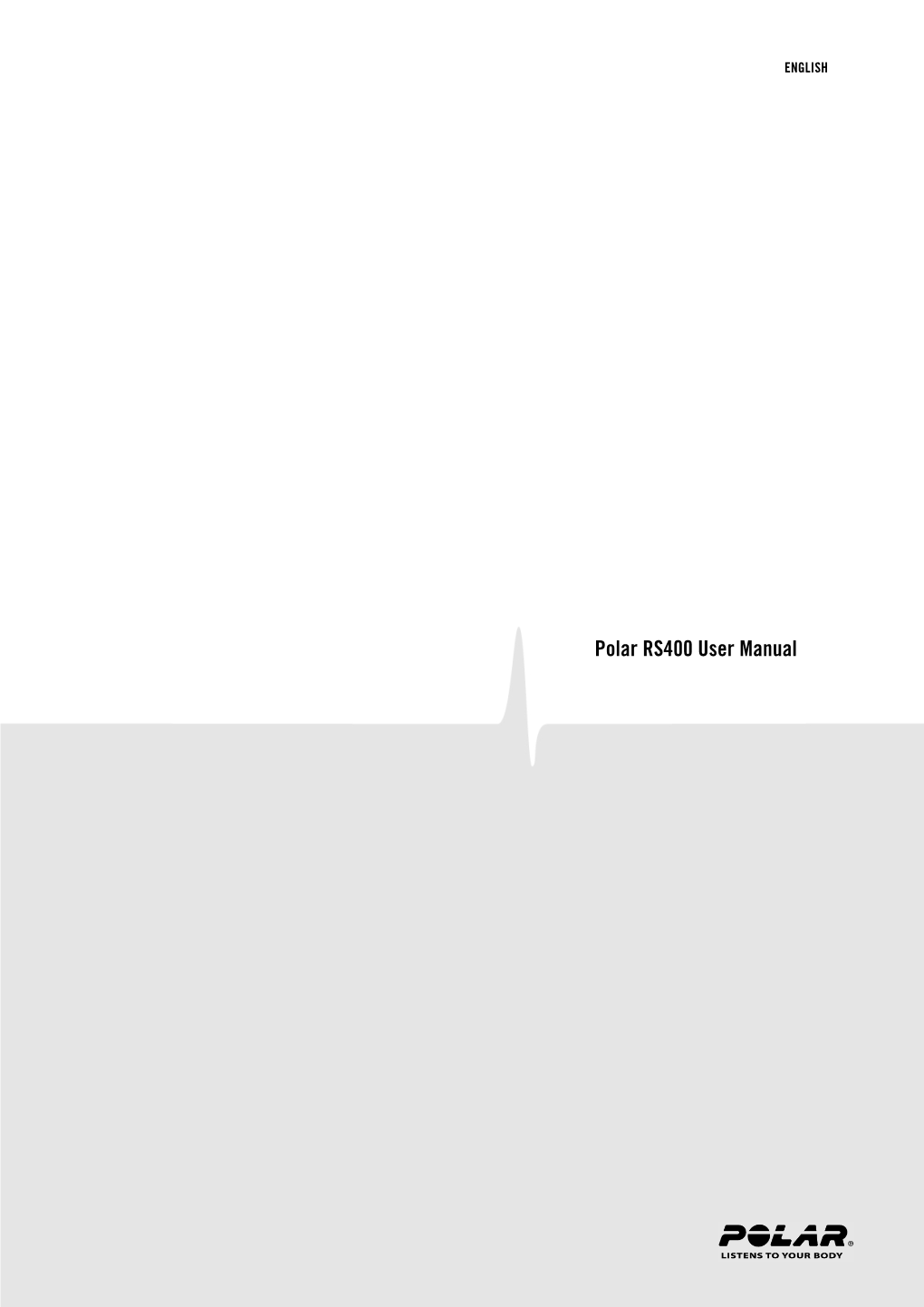 Polar RS400 User Manual ENGLISH