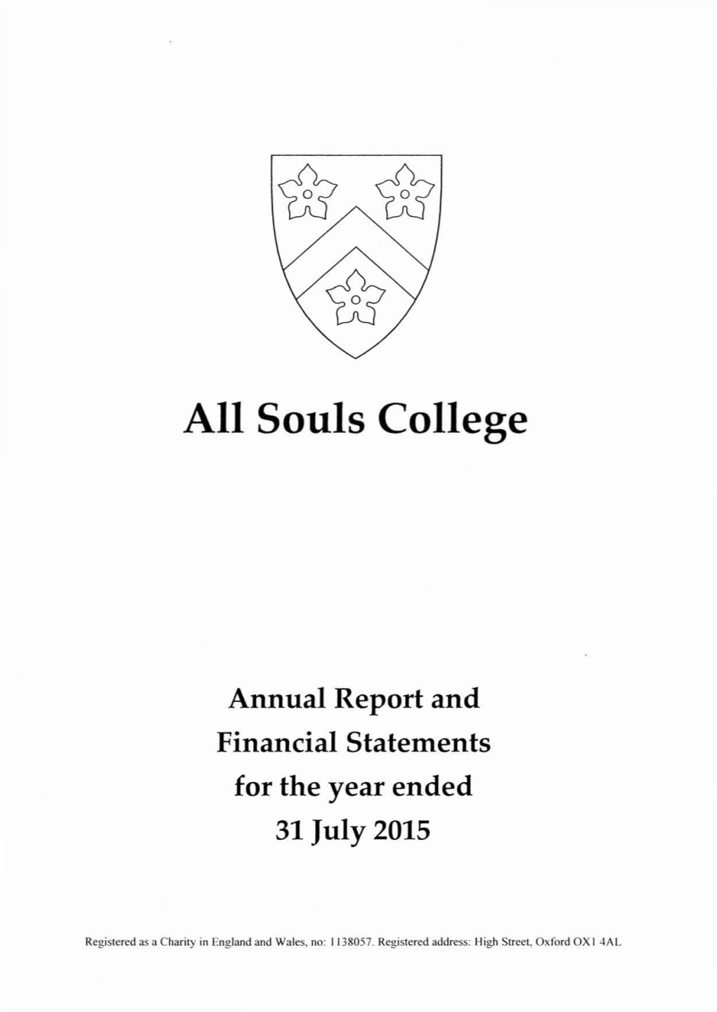 2015 Annual Report and Financial Statements