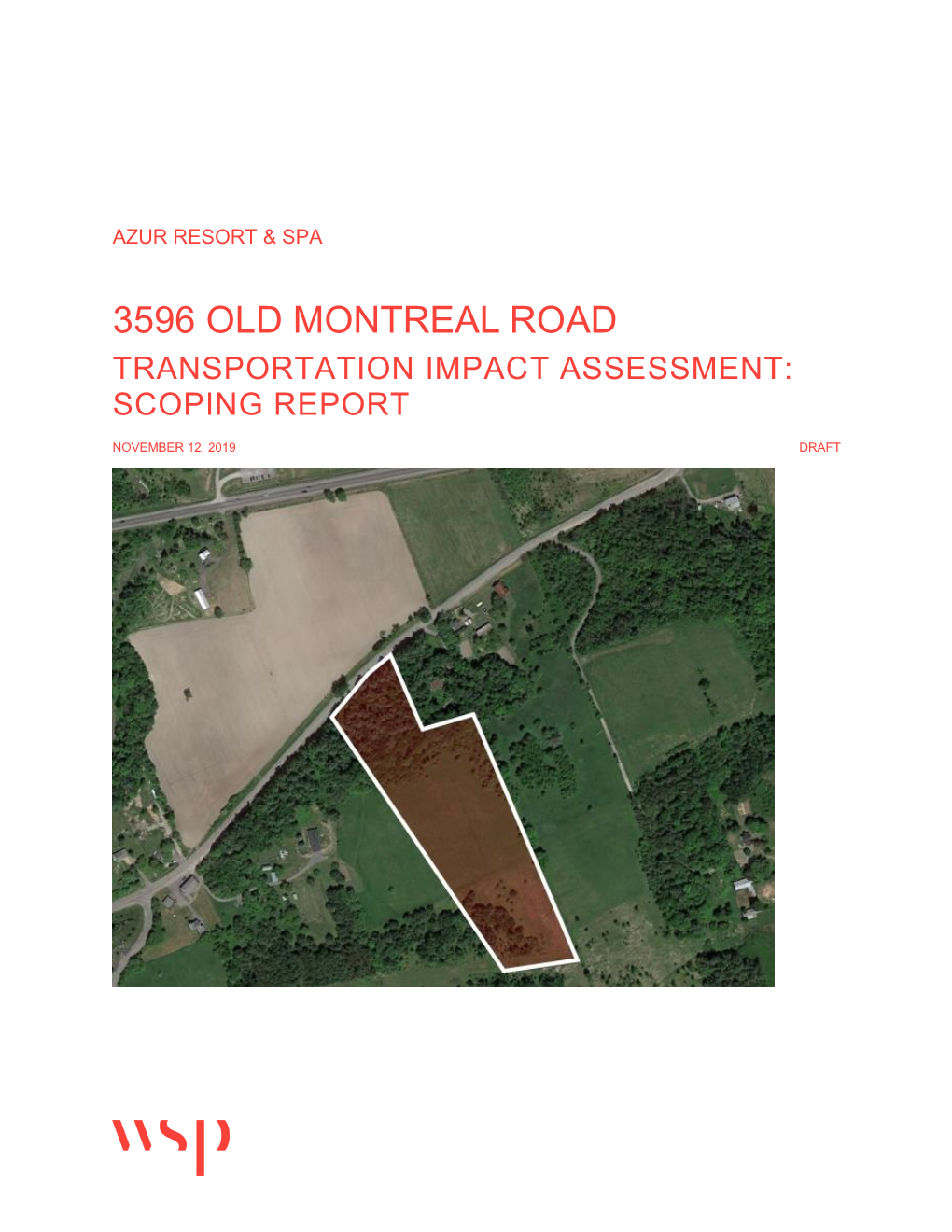 3596 Old Montreal Road Transportation Impact Assessment: Scoping Report