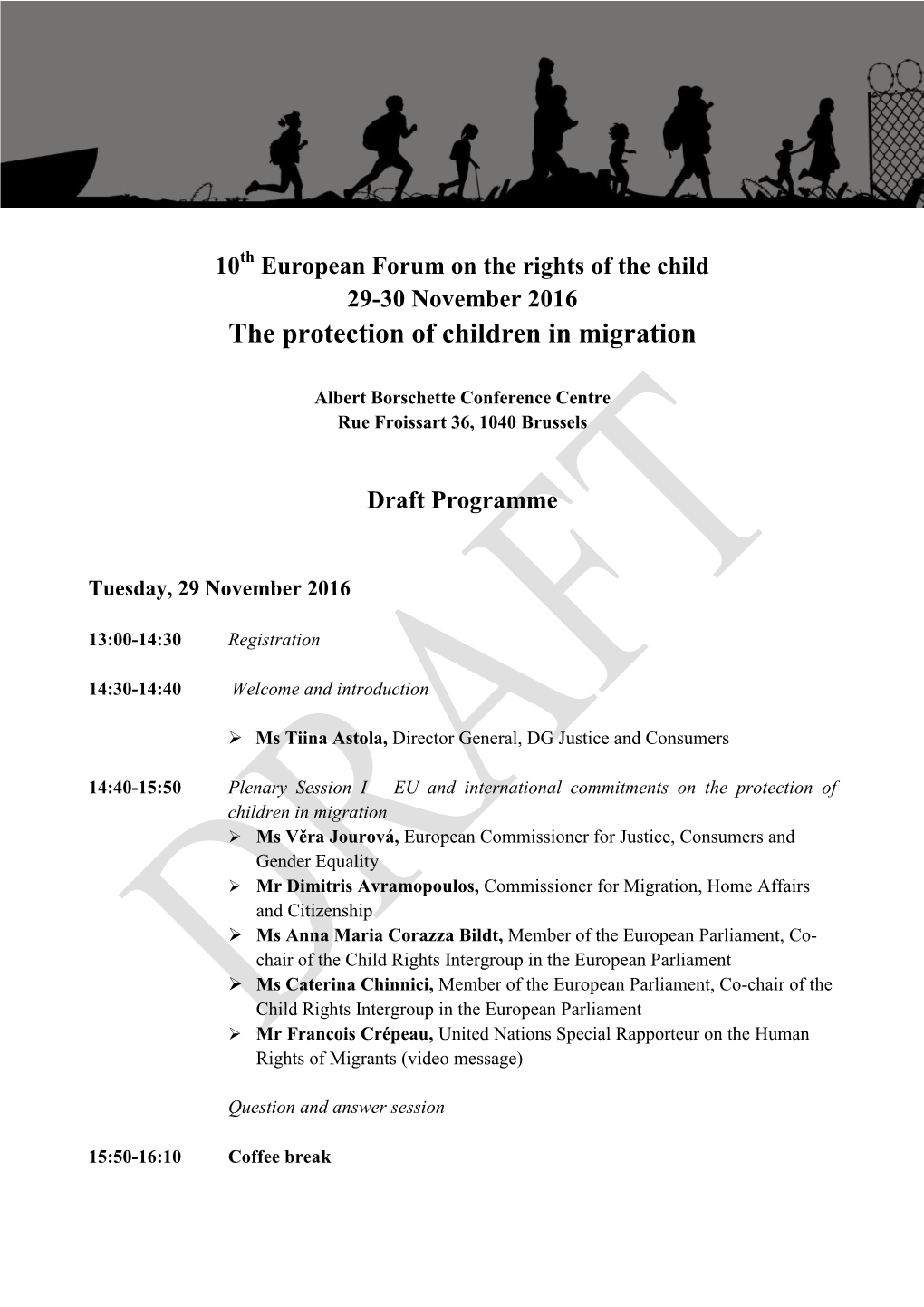 The Protection of Children in Migration