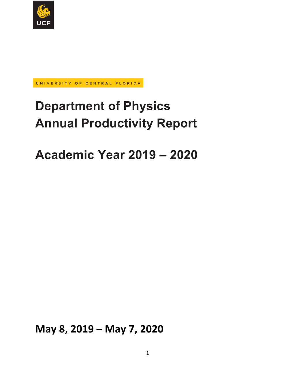 Annual Report Physics 2019-2020 NC Edited