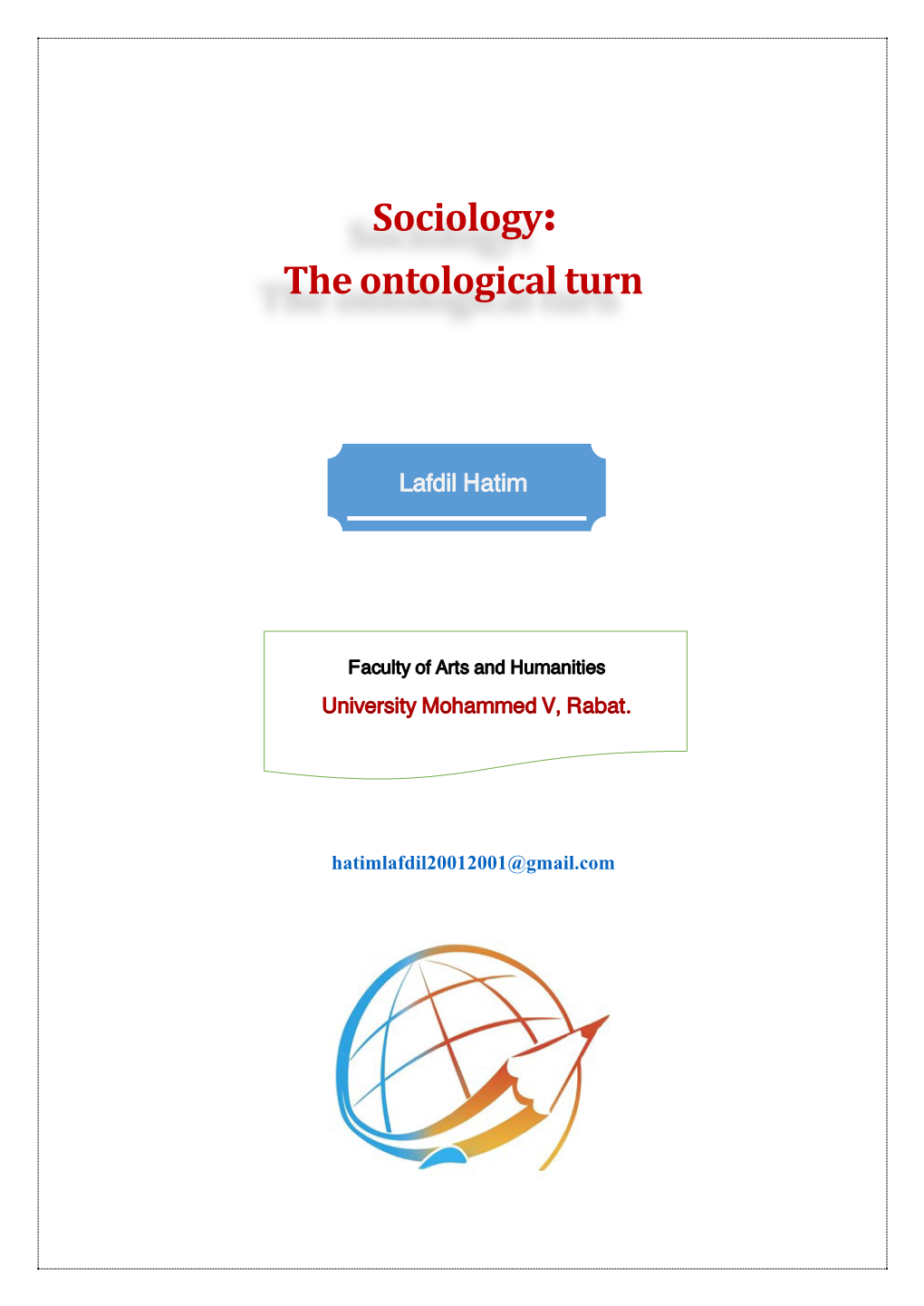 Sociology: the Ontological Turn