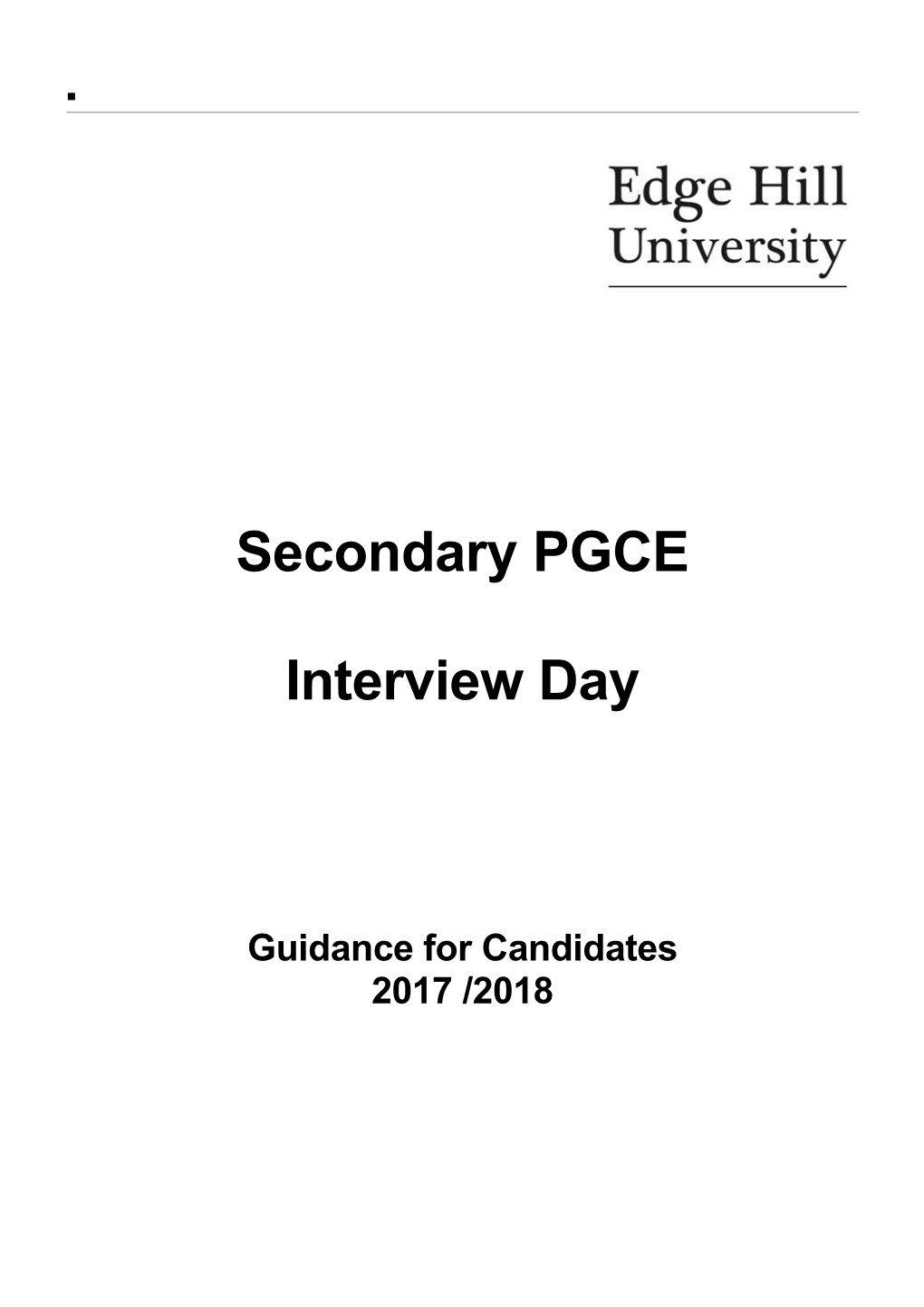 History PGCE Interviews