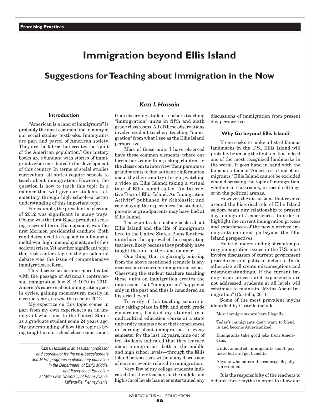 Immigration Beyond Ellis Island