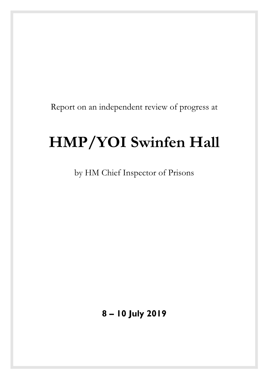 HMP/YOI Swinfen Hall