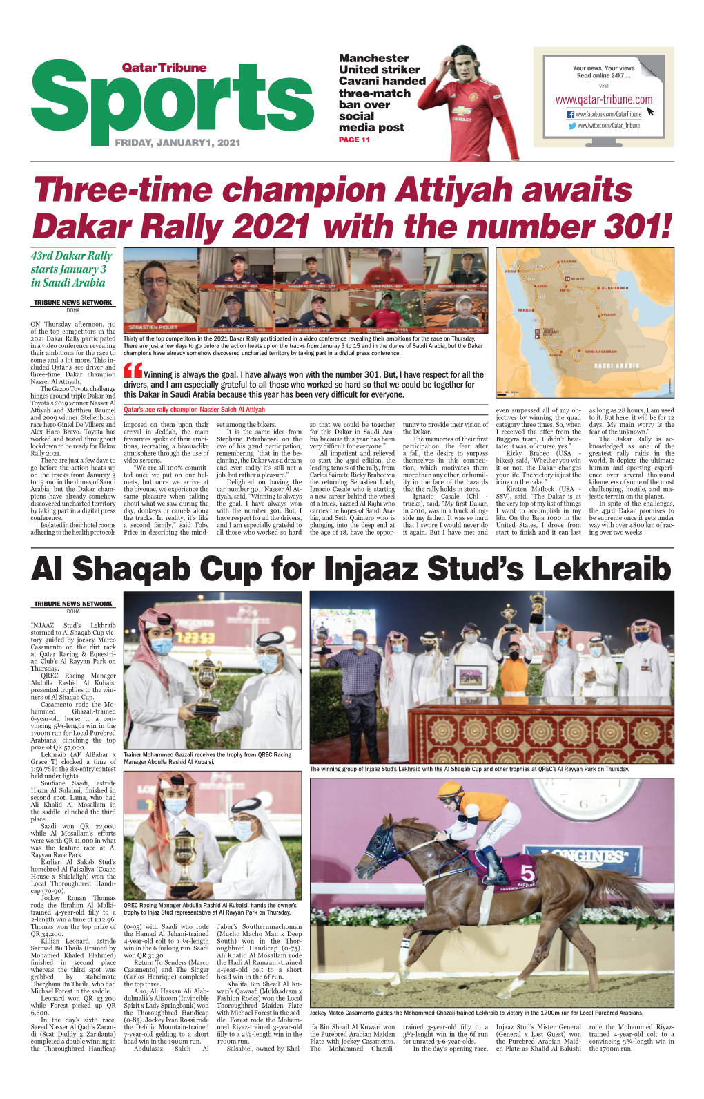 Three-Time Champion Attiyah Awaits Dakar Rally 2021 with the Number 301! 43Rd Dakar Rally Starts January 3 in Saudi Arabia