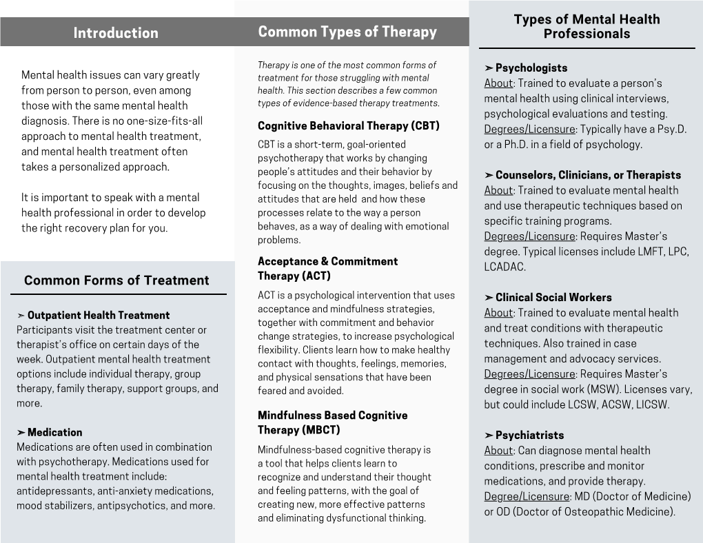 General Mental Health