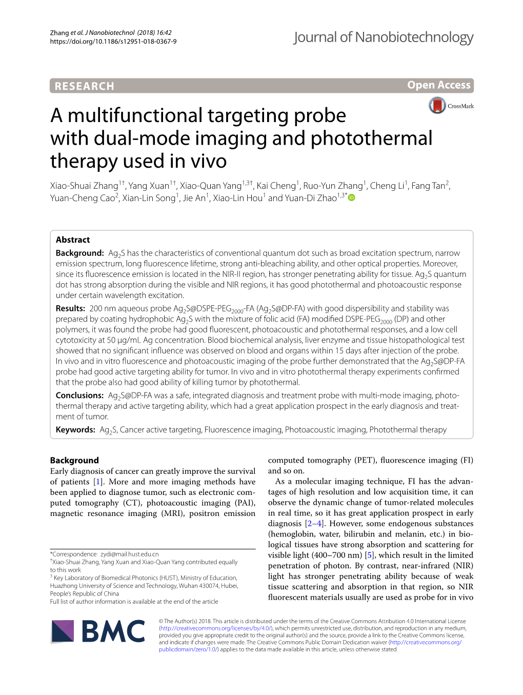 A Multifunctional Targeting Probe With