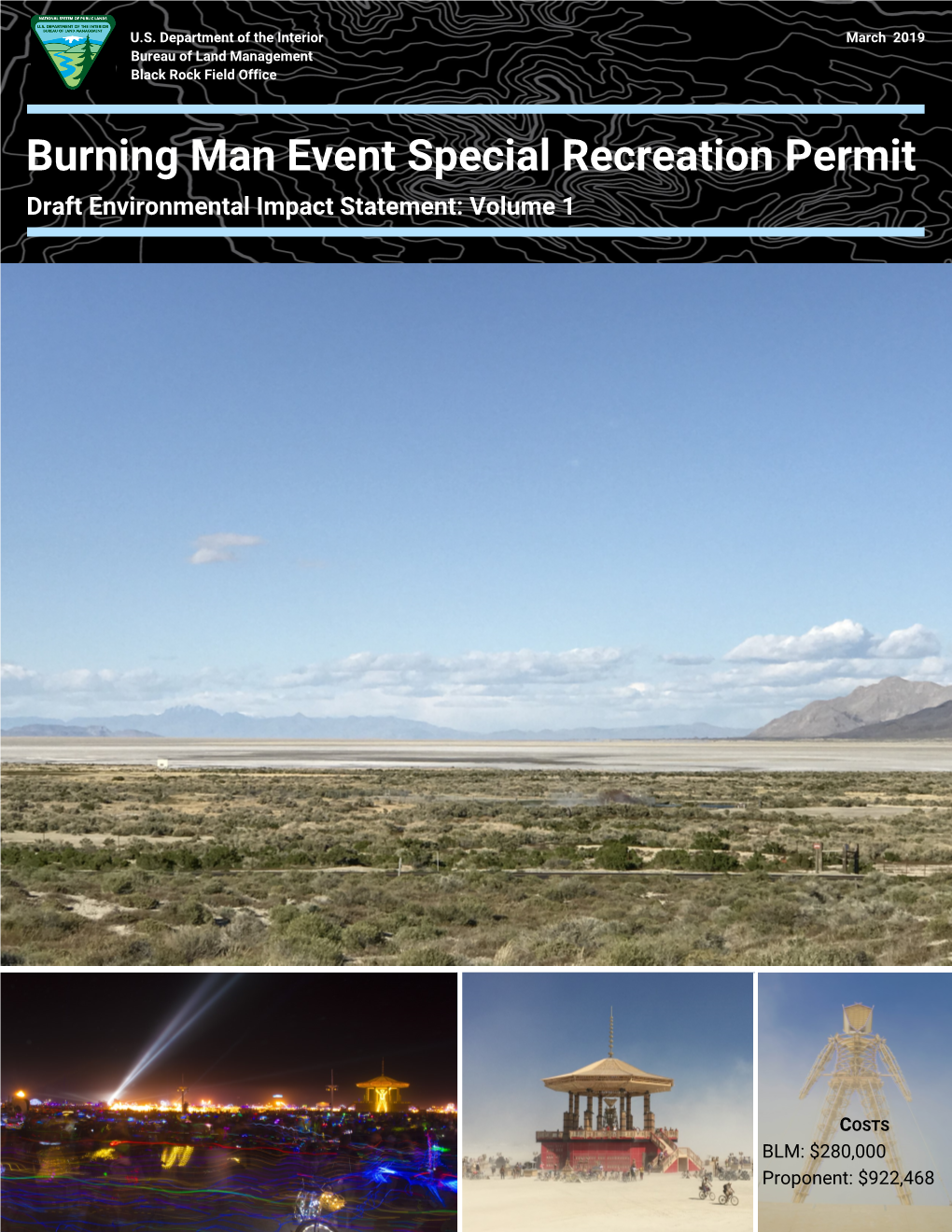 Burning Man Event Special Recreation Permit Draft Environmental Impact Statement: Volume 1