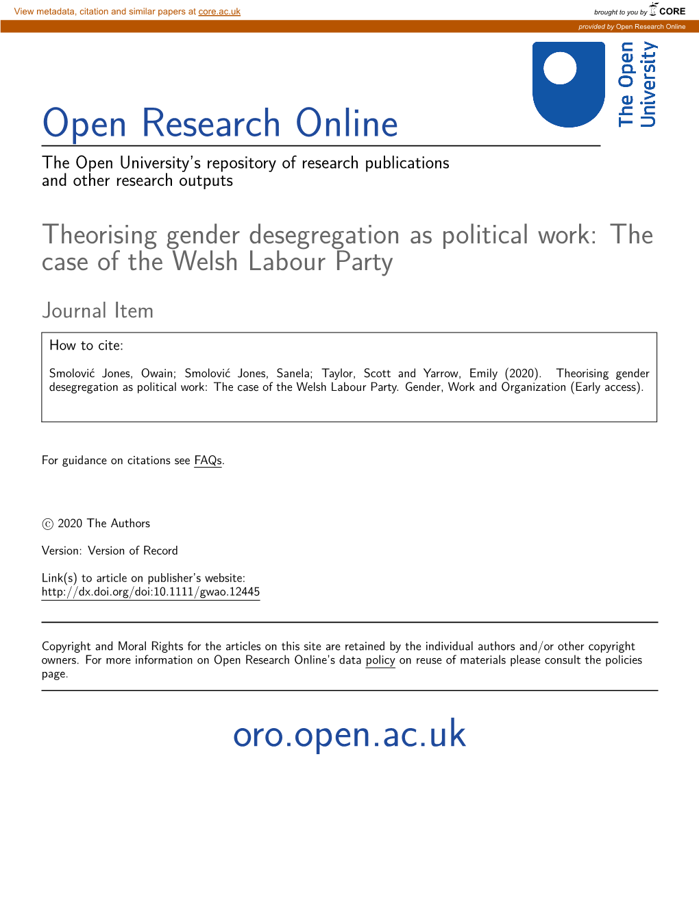 Open Research Online Oro.Open.Ac.Uk