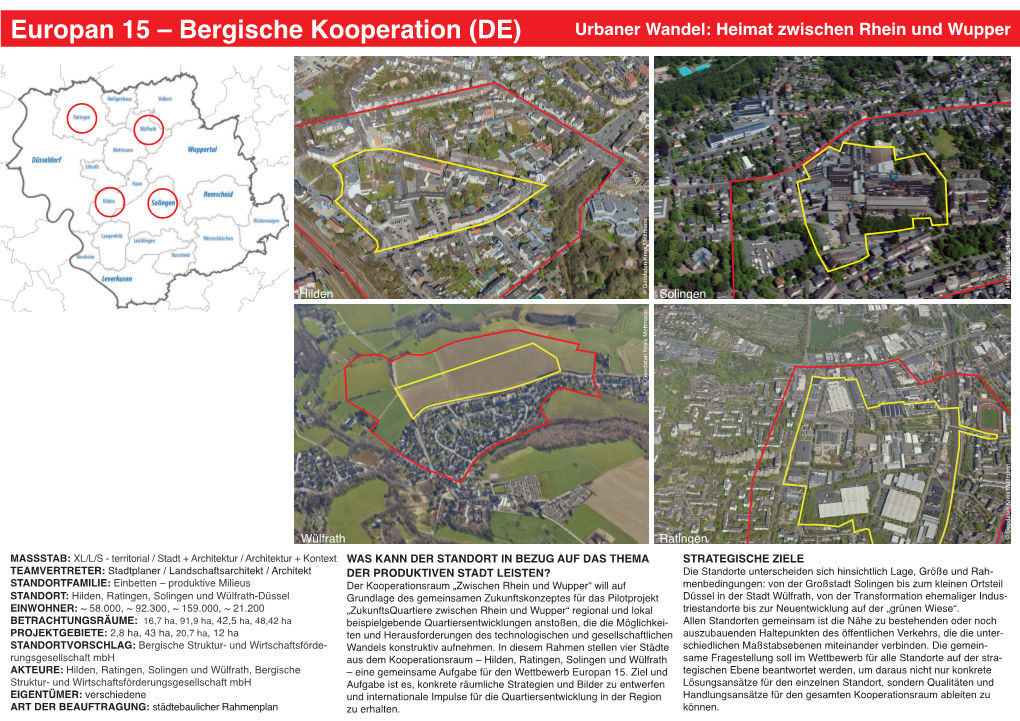 Bergische Kooperation (DE) Urbaner Wandel: Heimat Zwischen Rhein Und Wupper