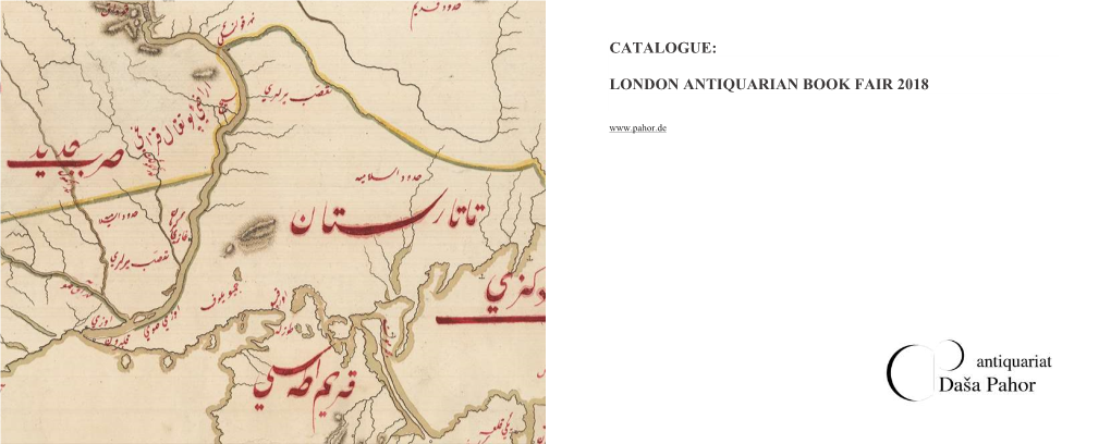 Catalogue: London Antiquarian Book Fair 2018
