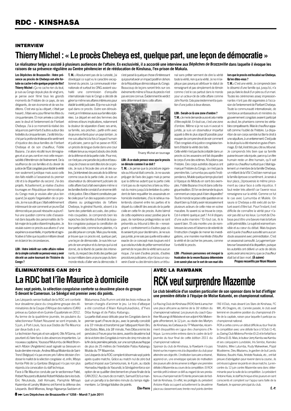 RCK Veut Surprendre Mazembe Avec Sept Points, La Sélection Congolaise Conforte Sa Deuxième Place Du Groupe 5 Devant Le Cameroun