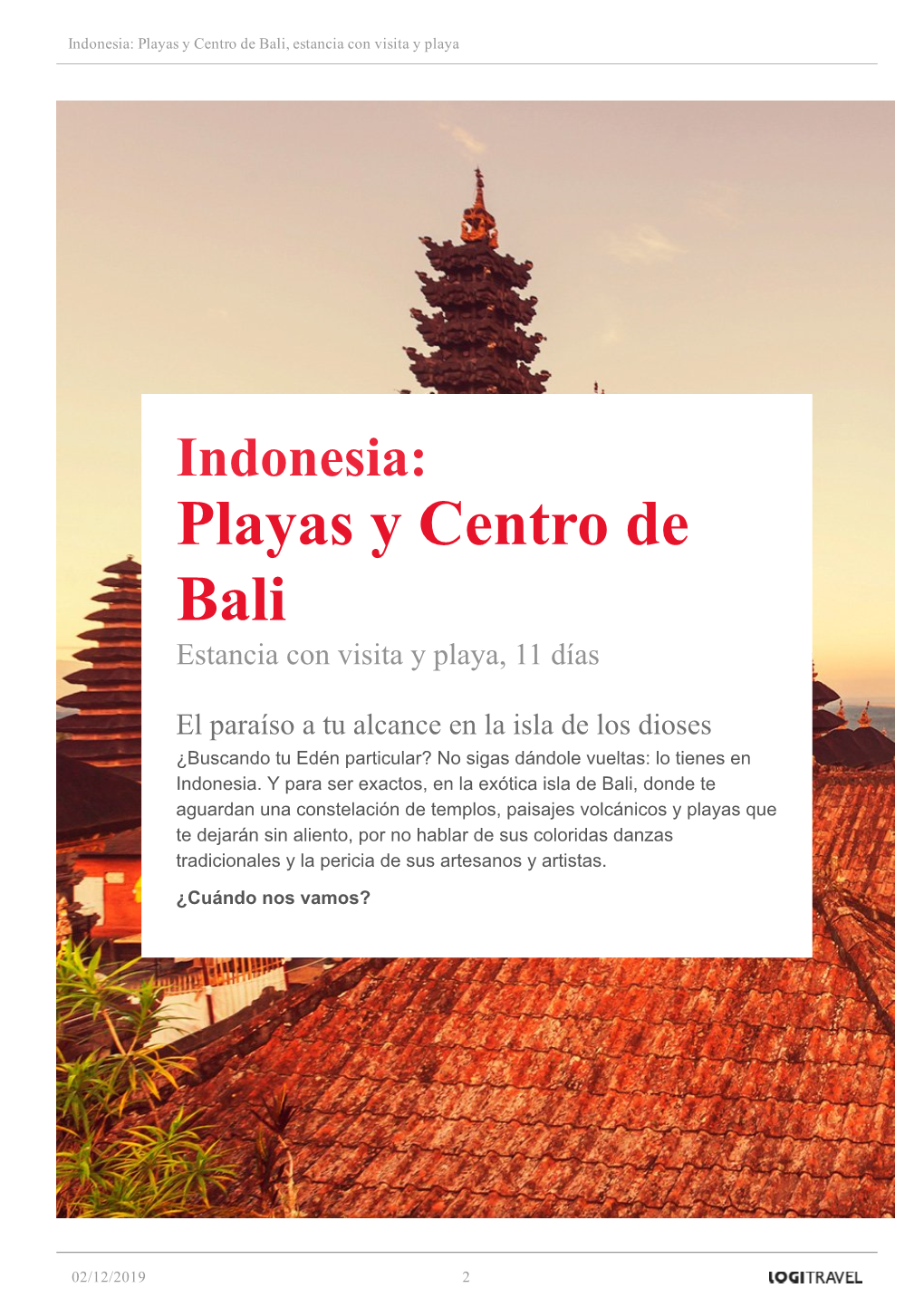 Indonesia: Playas Y Centro De Bali, Estancia Con Visita Y Playa