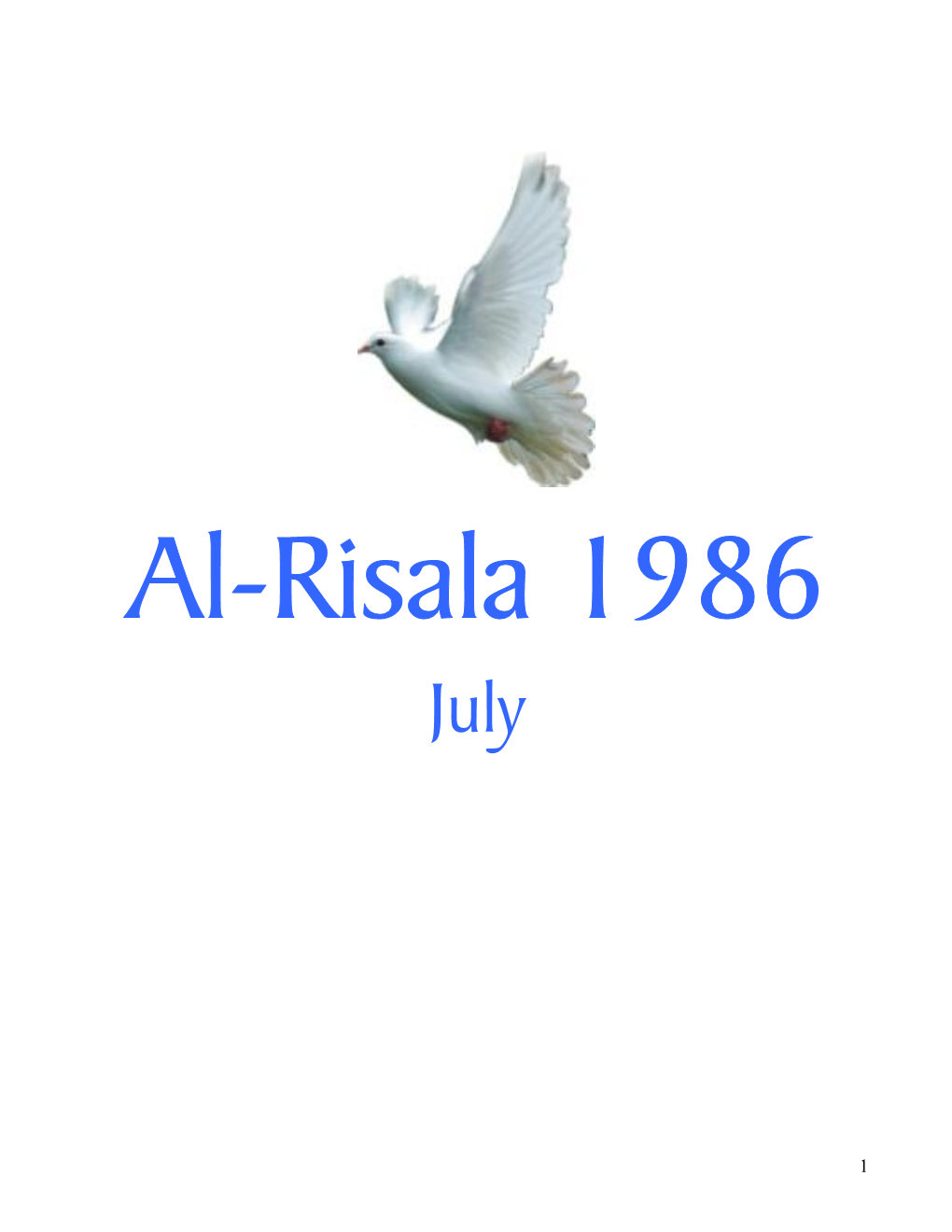 Al-Risala 1986