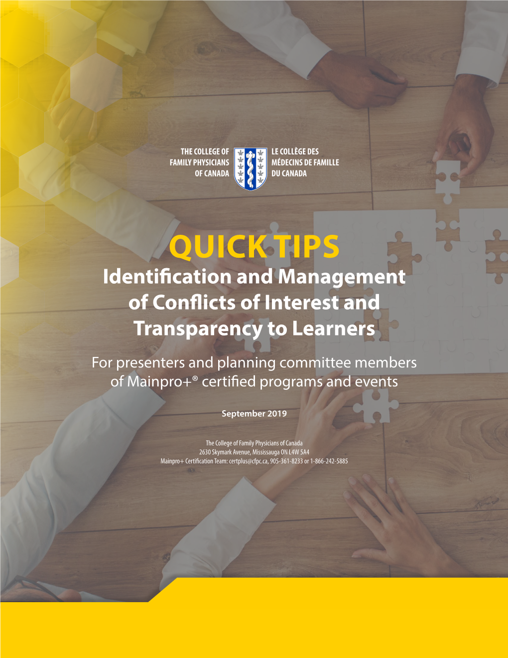 Quick Tips: Identification and Management of Conflicts of Interest