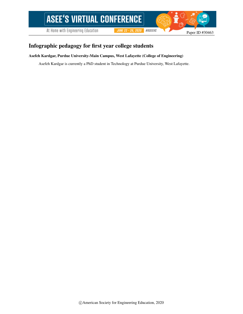 Infographic Pedagogy for First-Year College Students