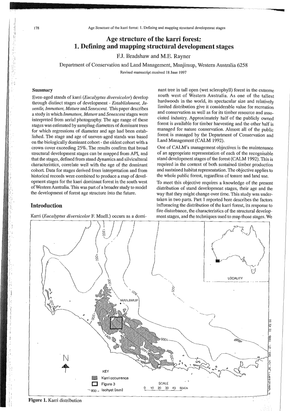 Age Structure of the Karri Forest: L