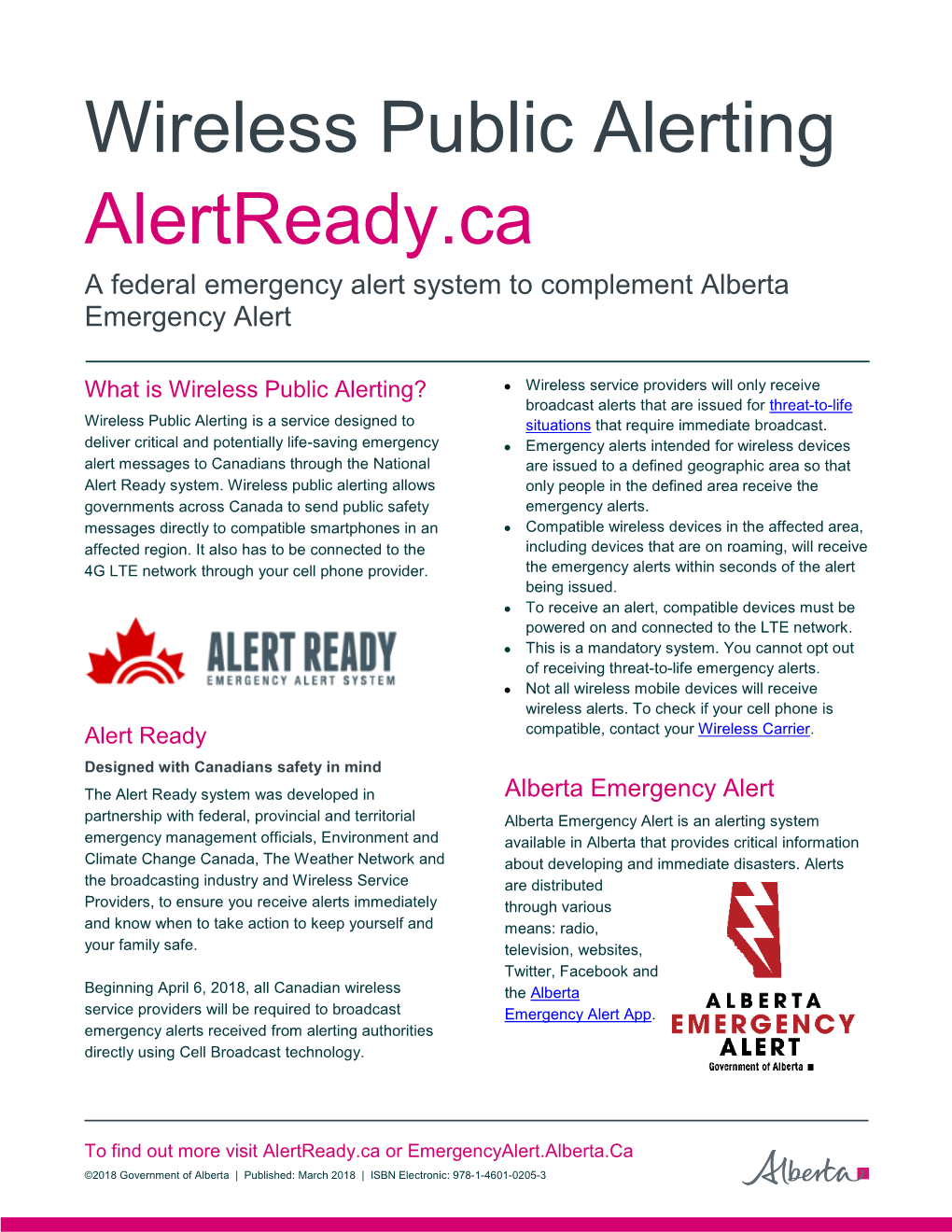 Alert Ready & Alberta Emergency Alert
