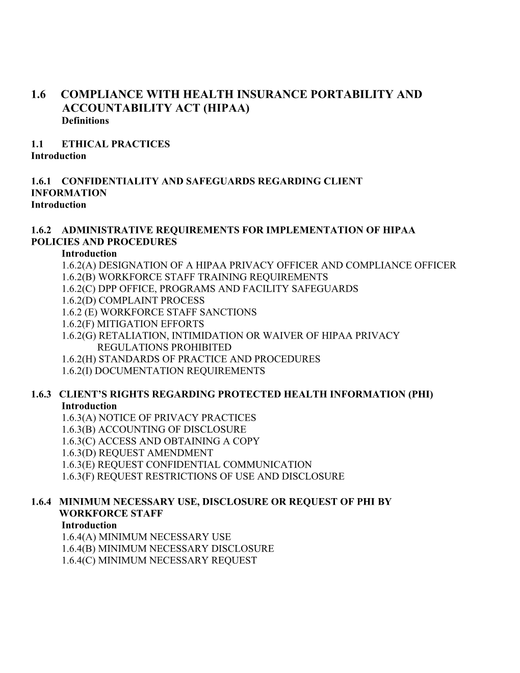 Standard of Practice Relating to Confidentiality of Personal Health Information and Compliance