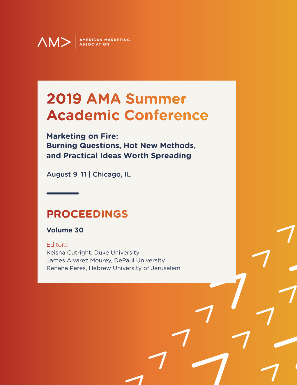 2019 AMA Summer Academic Conference