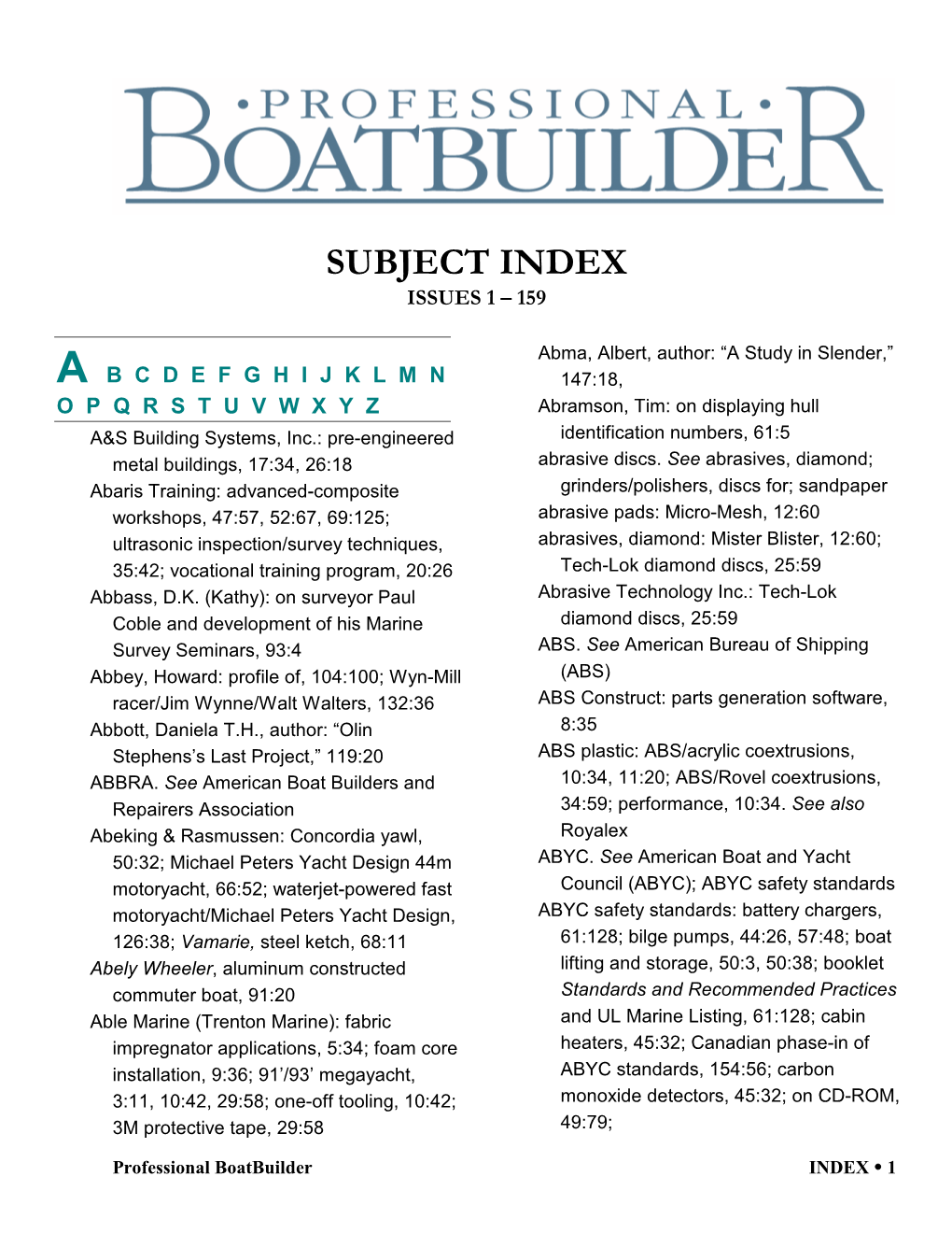 Professional Boatbuilder Magazine