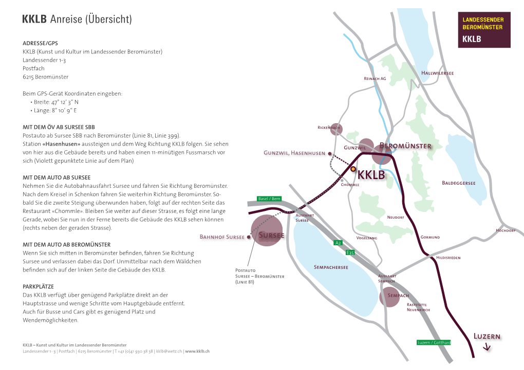 KKLB Anreise (Übersicht)