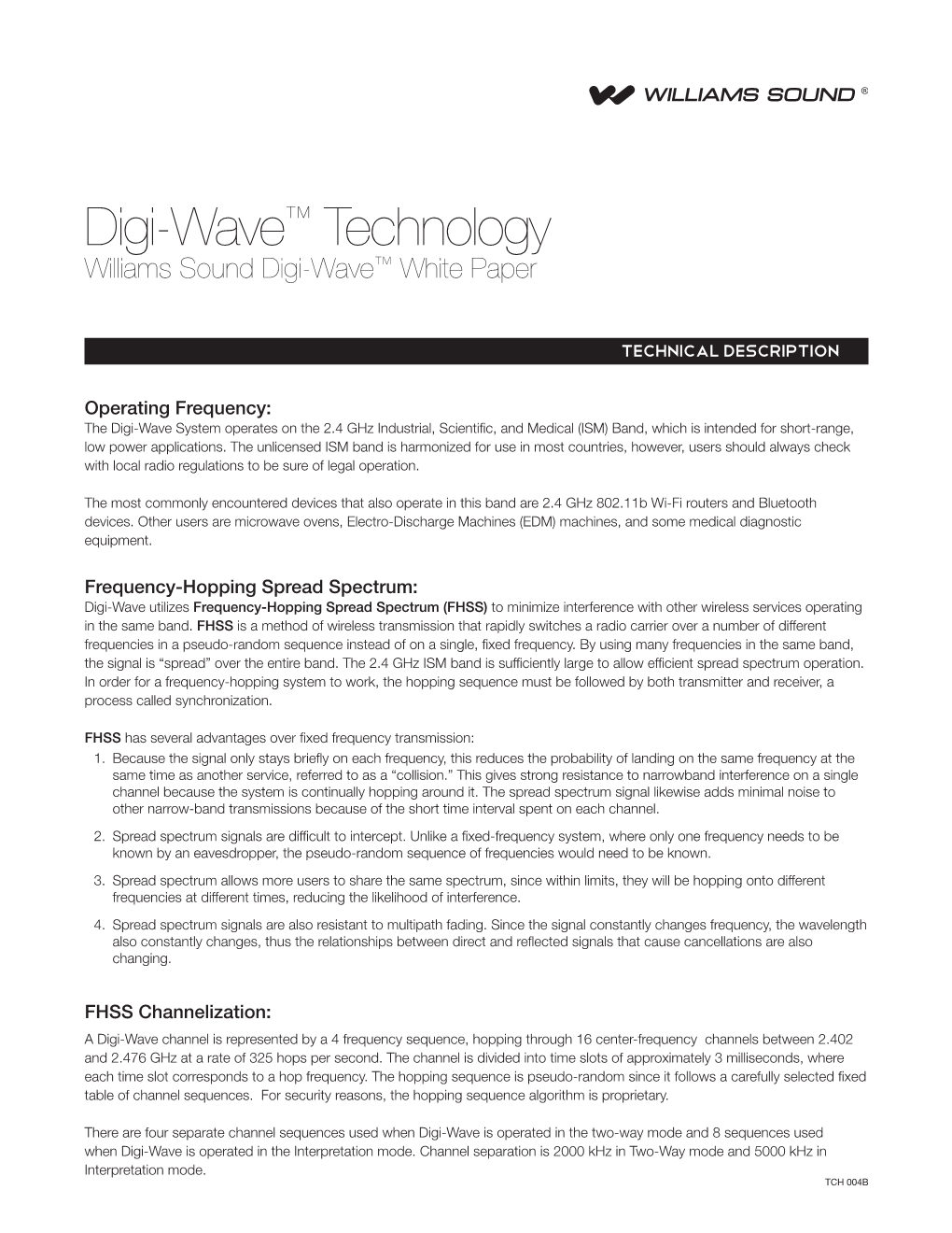 Digi-Wave™ Technology Williams Sound Digi-Wave™ White Paper