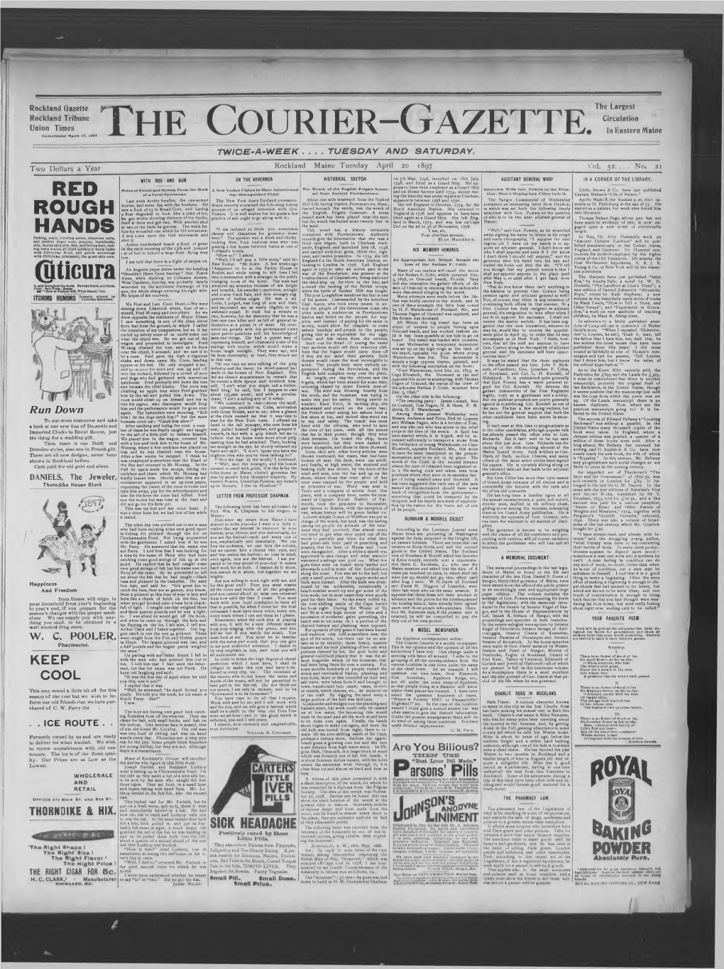 Courier Gazette : April 20, 1897