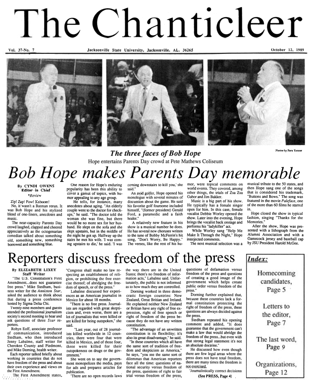 Bob Hope Makes Parents Day Memorable