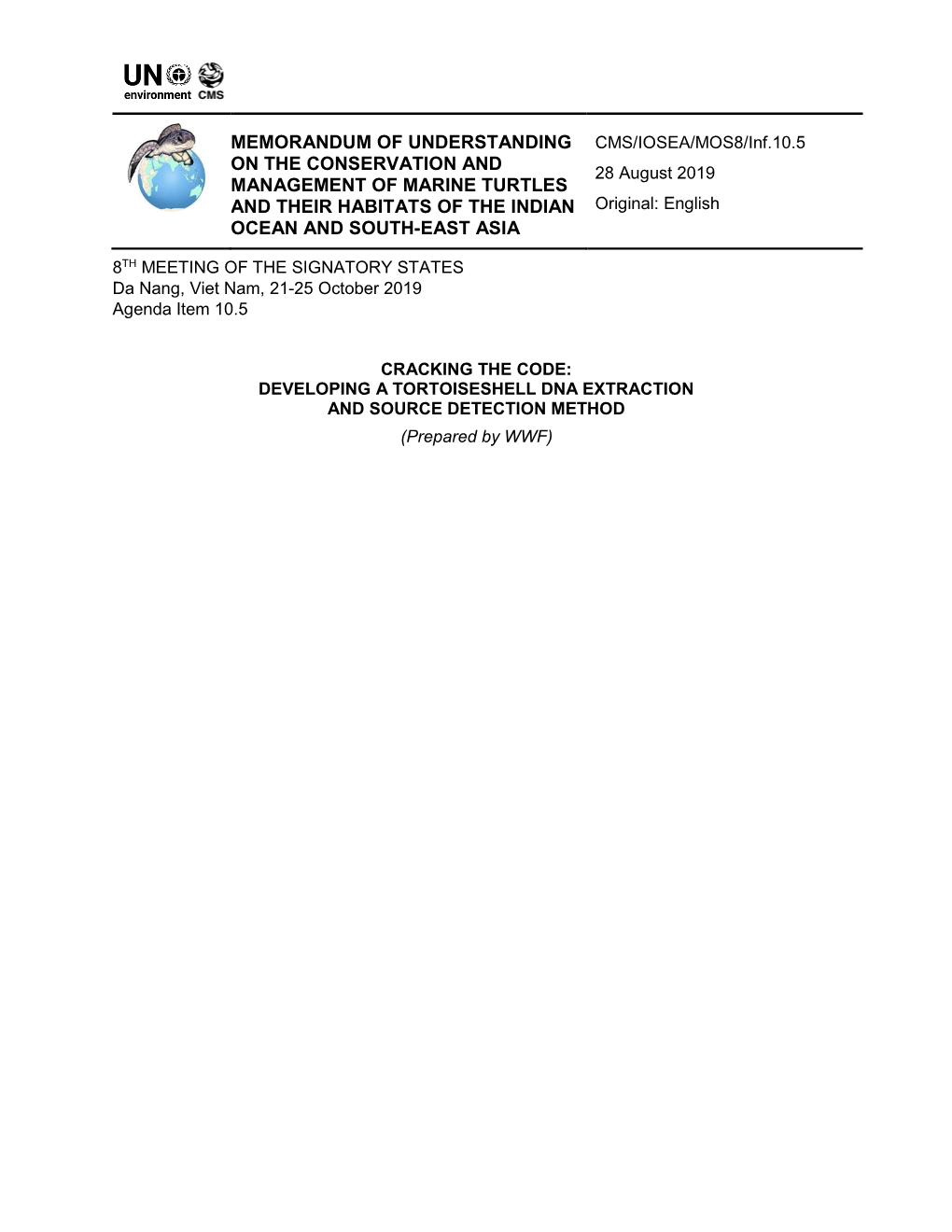 Cracking the Code: Developing a Tortoiseshell Dna Extraction and Source Detection Method